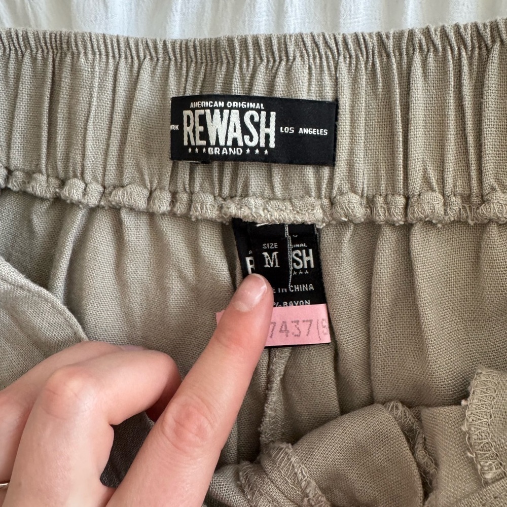 Rewash Tan Wide Leg Pants - Picture 5 of 8